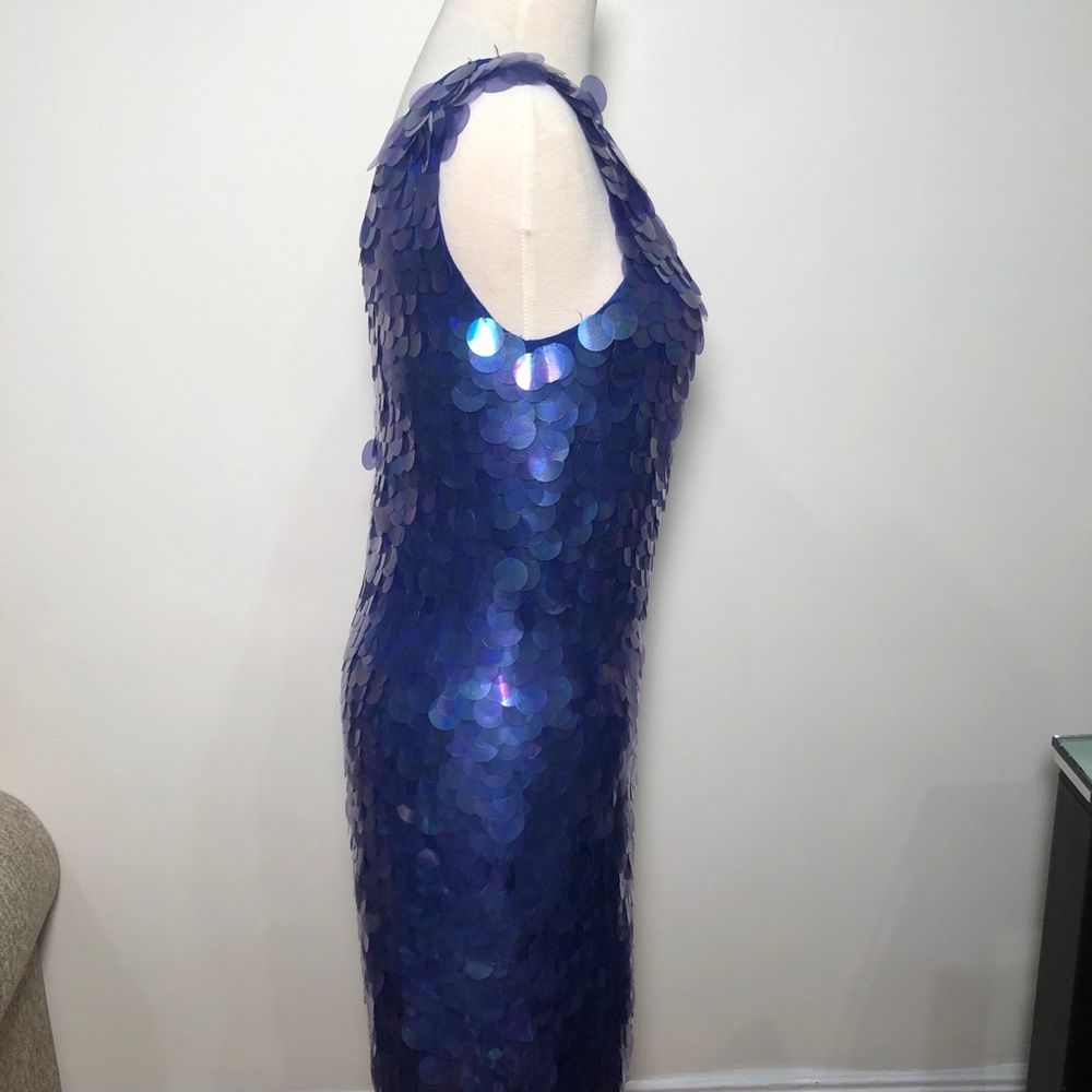Adrianna Papell one shoulder disco dress - Picture 5 of 7